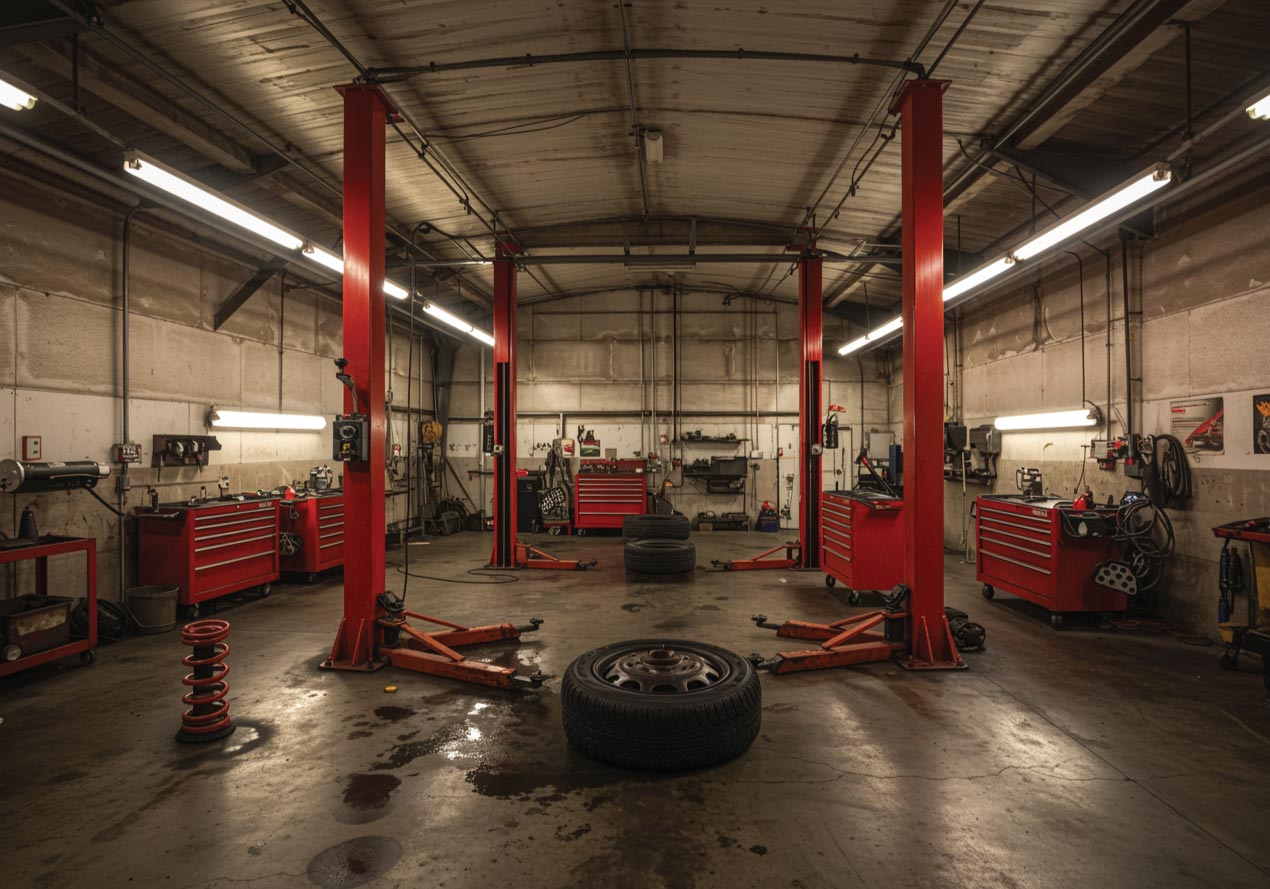 Professional auto suspension shops service at Race Track Auto Center Auto suspension shops near me suspension repair Houston Texas